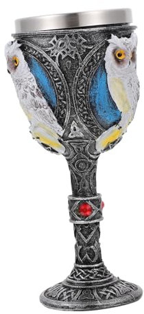 BEBEMOKO Funny Owl Mug 1pc Household Goblet Chic Wine Cup Retro Decor for Halloween