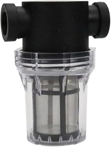 Garden Hose Filter 1/2-1 Inch Plastic Inline Filter - Chemical-Resistant Prefilter for Aquaculture, Drip Irrigation & Home Plumbing(1 Inch 40 Mesh in)(1 Inch 40 Mesh in)
