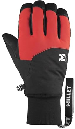 Millet - Patentierte Handschuhe aus Leder, Unisex – Ski – Outdoor, rot, S