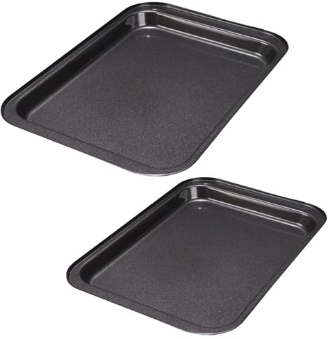 2 Stück Backblech Antihaftbeschichtung Backform Rechteckig Backblech Ausziehbar Kuchenblech zum Backen Backbleche Kochen und Servieren Baking Tray Rostfrei Gesund Leicht zu Reinigen