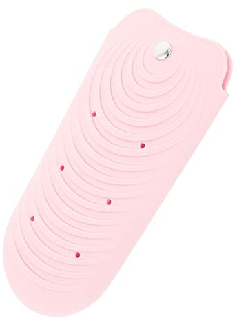 minkissy Hitzebeständiger Silikon Haarglätter Tasche Hitzeschutz für Lockenstab und Glätteisen Rutschfeste Isolierung Kompakte für Reise und Sichere Aufbewahrung Heißer Haarstylinggeräte