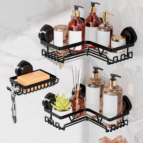 Cooeco Duschablage Ohne Bohren, Edelstahl Duschregal Saugnapf