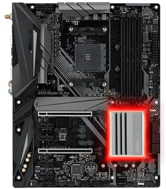 La scheda madre Fit For ASRock X470 MASTER SLI/AC supporta CPU Ryzen 9 5900X R7 5700X3D R5 5600 4xDDR4 NVME M.2 AM4 scheda madre