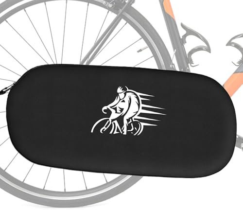 Bicycle Chain Guard Cover, Bicycle Chain Bag, Black, Sleeve Chain Guard Protector, Polyester PVC, Water-Resistant with Reflective Logo, Double Zipper, 68.5x30.5cm, for Road Mountain Folding Bikes