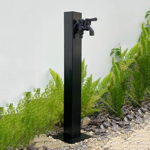 Garden Water Column, Stainless Steel Antifreeze Dispenser with Locking Faucet for Efficient Irrigation and Decorative Garden Feature