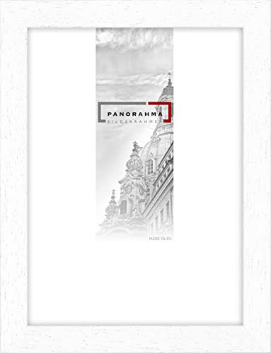 Holz-Bilderrahmen Kiel, Bildformat: 18 x 24 cm, Weiss, Echtglas