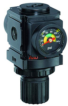 ARO R37121-600-VS Air Regulator 1/4 NPT, w/Gauge - 250 psi Max Inlet
