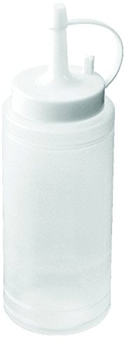 Zenker 41052 Flacon de décoration, flacon souple pour décoration, flacon vide, Plastique, Transparent, 12 x 5,3 cm