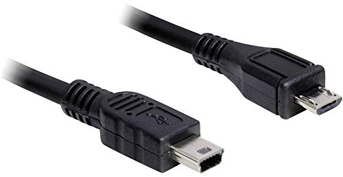 Delock USB 2.0 Typ Micro B auf Mini B Kabel (1m)