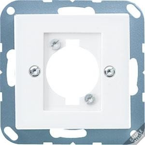 Abdeckung f. XLR-Steckdose weiß A 568 BF 4011377131651 Jung