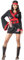 Ciao Travestimento Akatsuki Ninja Girl Costume Femme Adulte, 62058, Noir, Adulto (Taglia unica)