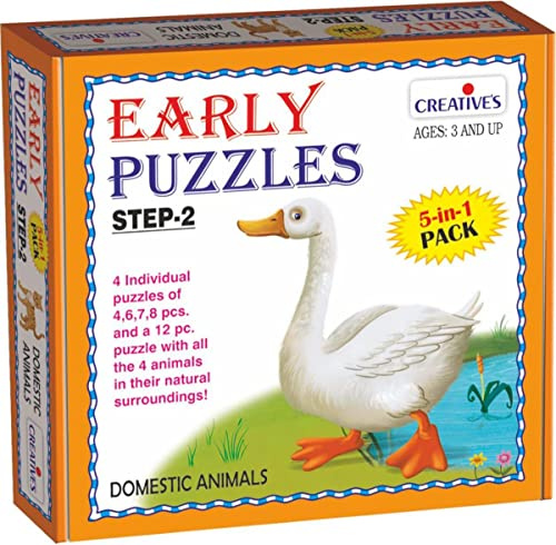 Creative Educational Creative Early Step Domestic Animals Puzzles