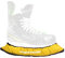 SHER-WOOD Junior Pro elastische Kufenstrümpfe für Kinder Eishockey-& Schlittschuhe, 2 Stück, gelb, One Size