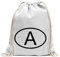 Kiwistar - Turnbeutel - weiss - Österreich A - Fun Rucksack Sport Beutel Gymsack Baumwolle mit Ziehgurt