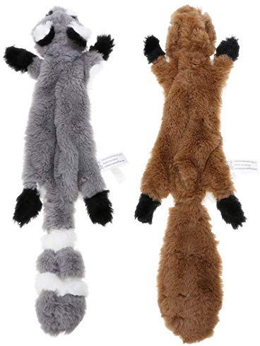 PDTO Hundespielzeug ohne Füllung, Quietschspielzeug für Hunde für kleine und mittelgroße Hunde (2 Packungen - 42 cm)