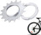 Dioche Platos para Bicicletas - Rueda Dentada de la Bicicleta, Rueda Libre de Una Sola Velocidad 13/14/15/16 Piñón de Rueda Dentada de Acero Piñón Fijo Piñones + Anillo de Seguridad(16T)