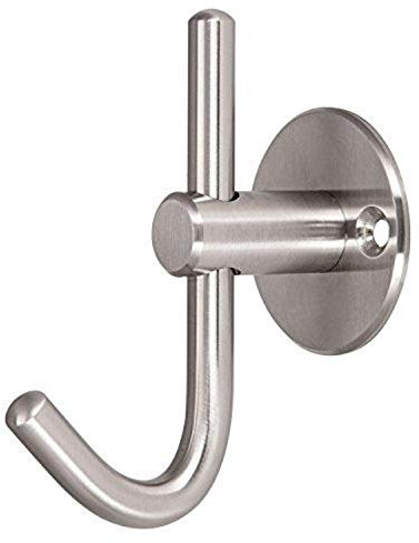 10 x Garderobenhaken MIA echt Edelstahl 82 x 42 x 64 mm exklusiver Kleiderhaken Mantelhaken von SO-TECH