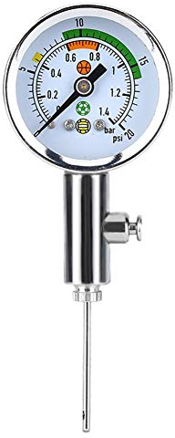 luftdruckmesser ball,ball druckmesser,luftdruckmesser ball,Präzises Ballmanometer, Mini Ulitity Air Manometer Barometer-Tool Passen Sie den Druck für Basketball Fußball Volleyball Fußball