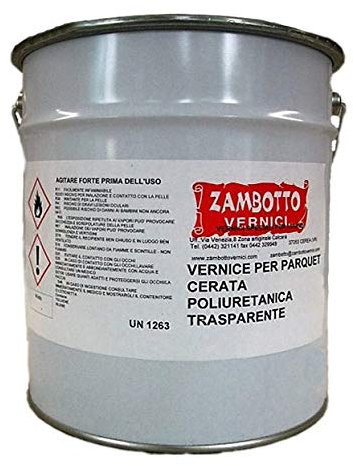 2 Litre Transparent Polyurethane Wax Parquet Paint + 1 Litre Catalytic Converter Satin 30 Gloss
