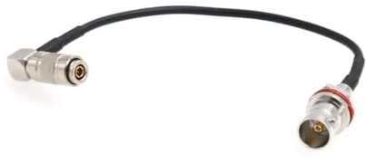 HangTon 3G HD SDI Adapter Cable, Bulkhead Female BNC to DIN 1.0/2.3 Mini BNC for Blackmagic Camera Monitor 30cm