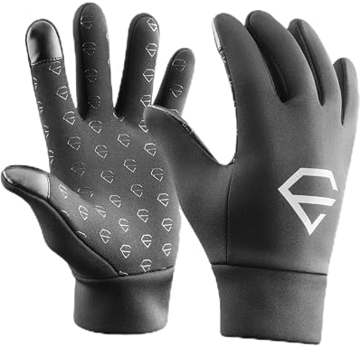 Egregie Touchscreen Handschuhe - 1 Paar - Laufhandschuhe/Performance Gloves für eine einfache Bedienung des Display ohne die Handschuhe abzuziehen (M)