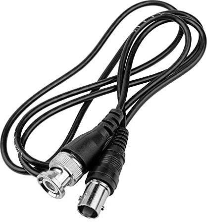 BRIEFCEC BNC Extension Cable 1m Male to Female Connector CCTV Security Camera RF Professional Coaxial Cable (1M, 1Pcs, Black)