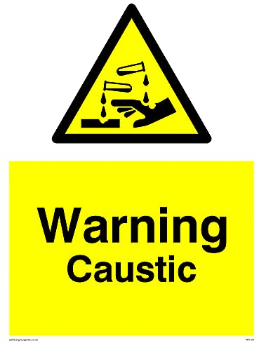 5 Stück – ätzendes Schild – 150 x 200 mm – A5P