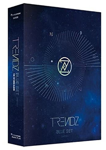 TRENDZ [ BLUE SET CHAPTER 1. TRACKS ] 1st Mini Album. ( 1ea CD+72p Photo Book+1ea Post Card+1ea Photo Fim+1ea Book Mark+1ea Photo Card )