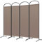 Angel Living Protective Screens Folding Screen Room Divider Screens Room Partitions Garden Privacy Outdoor Screens for Patio Privacy (225 x 185 cm, Braun)