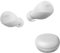JVC Compact and Lightweight Rubber Wireless Earbuds, Long Battery Life (Up to 22 Hours), Sound with Neodymium Magnet Driver, Water Resistance (IPX4) - HAA6TW (White)