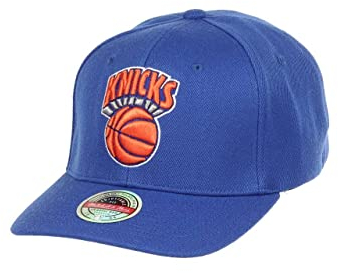 Mitchell & Ness New York Knicks Team Ground Red Line Solid Flex Snapback Cap