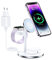 Caricatore wireless 3 in 1 con MagSafe per iPhone 14 Serie, iPhone 13 Serie, iPhone 12 Serie+ Apple Watch + AirPods Casa/Viaggio/Ufficio Ricarica Wireless
