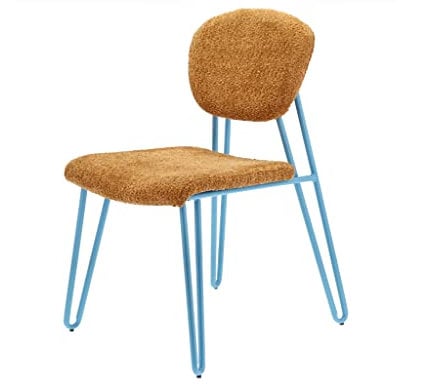 Villa Collection Styles Stuhl 55 x 43 x 82 cm Blau/Amber