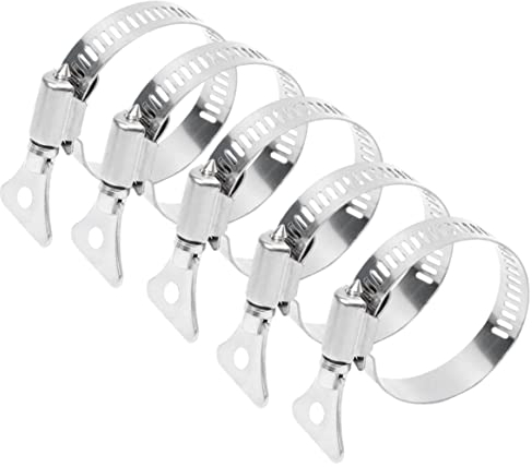 apofly Fahnenmast Montageringe Edelstahl Fahnenfahne Pole Clips Fahne Pole Ringe Clips Flag Pole Zubehör für Outdoor Anpassung für 25 38 mm 5pcs