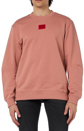 HUGO Herren Diragol212 Sweatshirt, Light/Pastel Red634, S EU