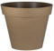 EDA Plastiques Pot Rond Toscane - 30x26cm - 10L - Taupe