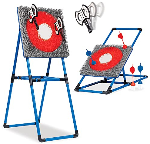 EastPoint 2-in-1 Axe Throw & Lawn Dart Combo Backyard Game Set for Indoors and Outdoors