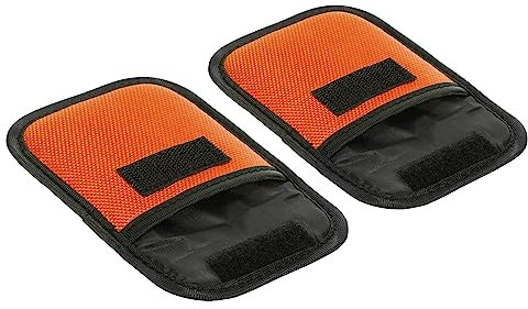 PATIKIL 2 Pcs Lens Filter Case, Camera Filter Case Portable Lens Filter Pouch Photography Fit Camera Bag Coat Pocket Drone for 25mm-58mm, Orange