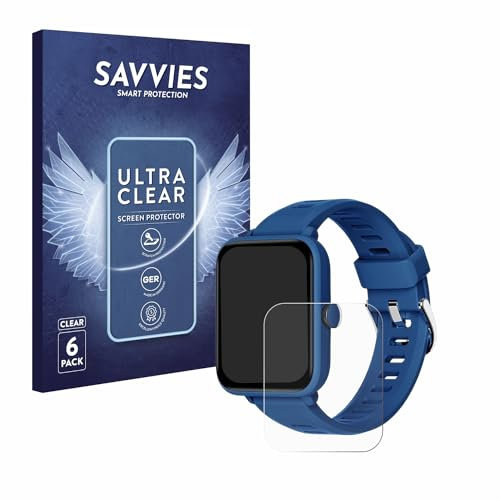 savvies Protector Pantalla para Biggerfive BW01 1.5 (6 Unidades) Película Ultra Transparente