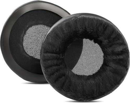 Cuscinetti auricolari più spessi in memory foam, di ricambio, compatibili con cuffie AKG K52 K72 K92 K240 (velluto nero)