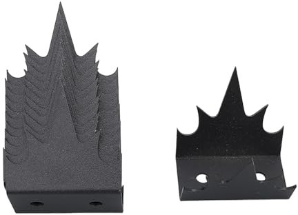 Iron Anti Intrusion Security Fence Spikes Set of 12pcs with Dual Rust Protection Coating Deters Intruders and Enhances Home Security Measures