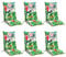 vidaXL Lot de 6 Coussins de Chaise à Dossier Haut, Galette de Siège Imperméable, Coussin d'Extérieur Anti-Glissement Jardin Terrasse, Multicolore