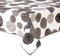 texpot Wachstuch 130 x 160 cm mit Kreise abwaschbar mit Saum Polyester Gartentischdecke