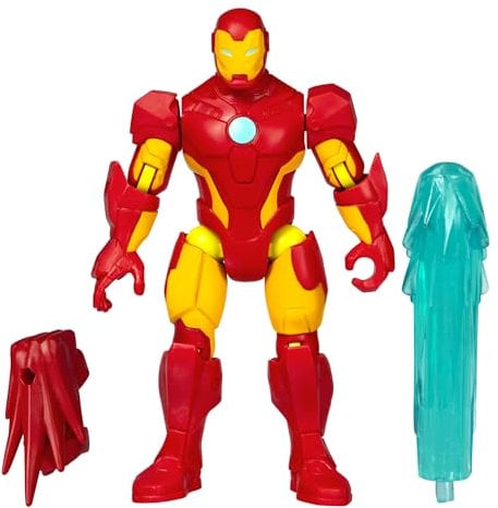 AVENGERS MixMashers Marvel Iron Man Mix-And-Match Action Figure Age 4+ & Accessories, Red