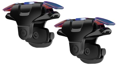 Hoement Gamecontroller Trigger für Smartphone, Leichtes 1 Paar Zubehör | Kunststoff, Schwarz, Installieren, Beeinträchtigt Seitentasten, Controller für Handy