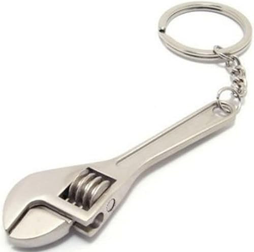 Mini Spanner Wrench, Copper Multifunctional Mini Metal Adjustable Creative Tool, Wrench Spanner Key Chain Ring Keyring Adjustable Pocket Tools, Practical Adjustable Wrenches Convenient To Carry