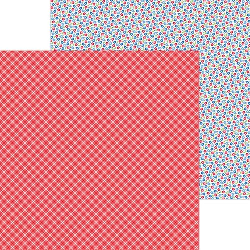 Hometown USA Double-Sided Cardstock 12X12-Picnic Plaid