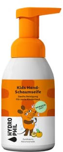 Hydrophil - Schaumseife Kinder - Zertifizierte Naturkosmetik - Handseife Spender Kids - Für empfindliche Haut - Fruchtiger Pfirsischduft - Geeignet ab 3 Jahren (1)