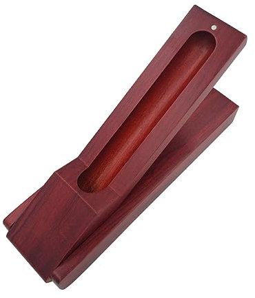 Operitacx Elegant Wooden Stationery Box Large Pencil Case for Office Supplies Pen Storage Box Flip Design