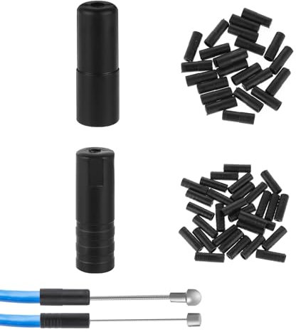 cobee Lot de 50 embouts de frein de vélo en plastique pour câble de frein (5 mm + 4 mm)